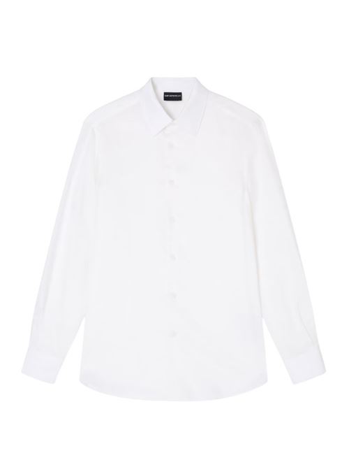Lyocell jacquard shirt with all-over eagles Emporio Armani | EM001537 AF15074.F0140